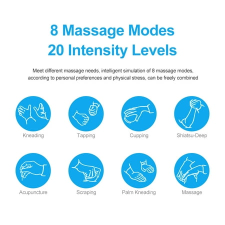 Easy@Home Rechargeable TENS Unit Muscle Stimulator, 16 Modes, 20 Intensity Levels, 1 Pack