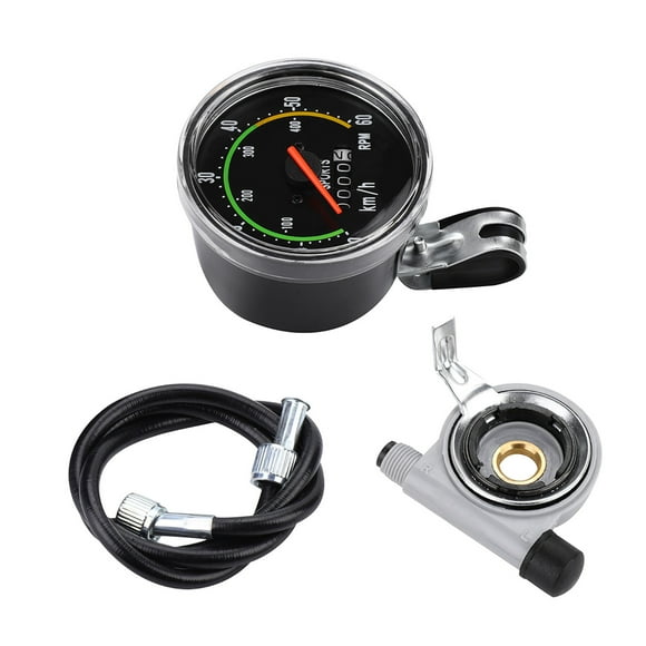 Ordinateur de vélo - Ordinateur de Bicyclette mécanique Compteur de Vitesse de vélo Compteur kilométrique, Chronomètre à vélo Cyclocomputer