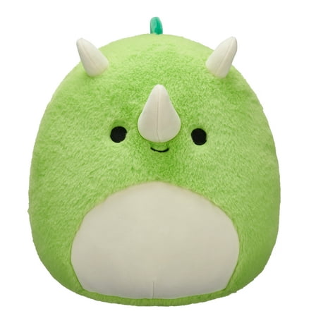 Squishmallows FuzzAMallow Official 12 inch Derek the Green Ceratosaurus - Child's Ultra Soft Plush Toy