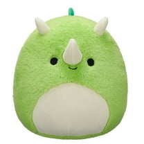 Squishmallows FuzzAMallow Official 12 inch Derek the Green Ceratosaurus - Child's Ultra Soft Plush Toy