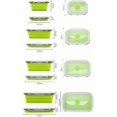 thumbnail image 3 of Silicone Foldable Food Storage Containers, 4 Pieces, Foldable, 3 of 4