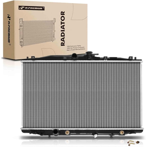 A-Premium Engine Coolant Radiator with Transmission Oil Cooler Compatible with Acura TSX 2004-2008 L4 2.4L, Automatic Transmission, Replace# 19010RBBE01, 19010RBBE51