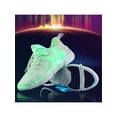 thumbnail image 5 of Frontwalk Women/Men Casual Sneakers LED Light Running Shoes Luminous Walking Shoe Sports Fashion Trainers Boys Girls Lace Up Flats White 3.5Y, 5 of 9