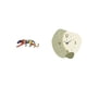 thumbnail image 1 of Reloj de pared con escultura de animal caminando, silencioso, nórdico, decorativo, artesanal, regalo, adorno moderno, ideal para la sala de estar., 1 of 8