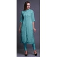 thumbnail image 3 of Bimba Women Straight Long Kurta Regular Fit Tunic Casual Kurti Large, 3 of 6