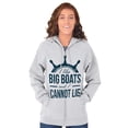 thumbnail image 4 of I Like Big Boats and I Cannot Lie Zip Up Hoodie Men's Women's Brisco Brands 2X, 4 of 6