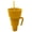 Yellow, variant on D-GROEE Snack and Drink Cup - Drink and Snack Cup in One, Stadium Tumbler Cups with Bowl on Top for Movies Home Use