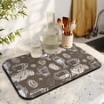 thumbnail image 3 of Sophisticated Diatom Mud Coffee Mat - Absorbent 19.5x12in Bar Mat Ideal for Coffee Makers & Espresso Machines - Stunning Typography Print, Coffee Drying Mat Enhances Countertop Appeal, 3 of 7
