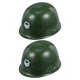 thumbnail image 1 of 2 sombreros militares de plástico para niños, ideales para disfraces de soldado, para fiestas de Halloween y juegos de rol, 1 of 8