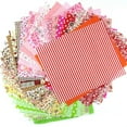 thumbnail image 2 of 30/50Pcs 10cmx10cm Floral Print DIY Patchwork Cloth Sewing Quilting Material, 2 of 8