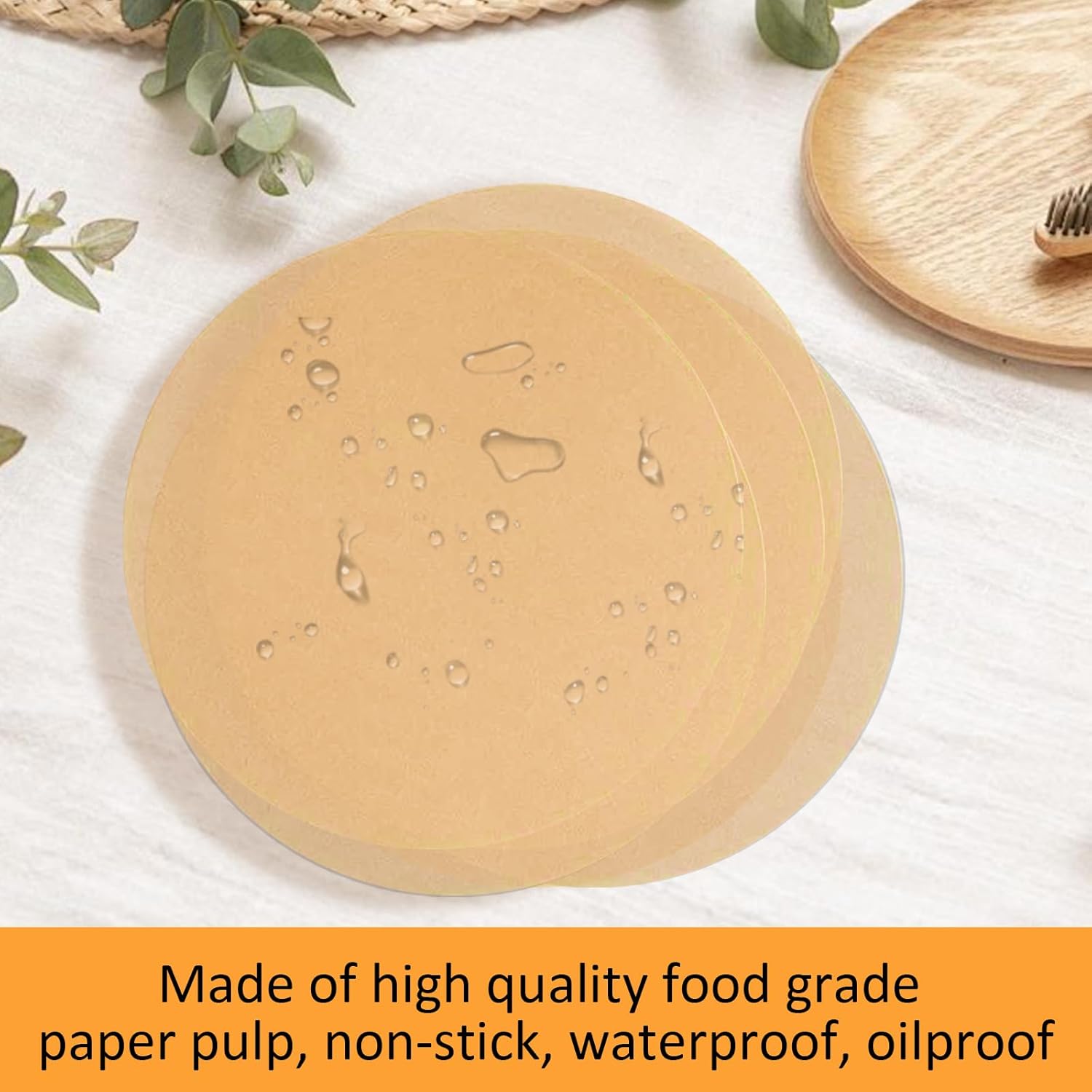 100Pcs Disposables Bakings Paper Liners Round Parchments Paper NonStick Bakings Parchments Dutchs Oven Liners NonStick Bakings Parchments