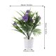 thumbnail image 2 of AURARMLET Adorno De Flor Falsa En Maceta Morada Para Decorar , Y Espacio De Oficina, 2 of 6