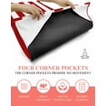 thumbnail image 3 of Red Stripes Yoga Towel for Hot Yoga Non Slip, Simple Red White Texture Yoga Mat Towel Absorbent Yoga Sweat Towels Microfiber Hot Yoga Blanket for Bikram Pilates 26"x74", 3 of 7
