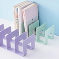 thumbnail image 5 of bestolf Modern Geometric Bookend Plastic Desktop Book Holder for Shelves Desk Multi-Purpose Organizer for Home Office School, 5 of 7