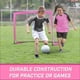 thumbnail image 3 of GoSports Team Tone Portería de fútbol portátil para niños de 4 pies x 3 pies - Red emergente para patio trasero - Rosa, 3 of 6