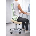 thumbnail image 6 of 2xhome Ergonomic Rolling Saddle Stool, Adjustable Height Task Chair with PU Leather Padded Seat for Medical, Dental, Office, Salon, and Drafting Use, Beige, 6 of 9