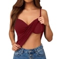 thumbnail image 2 of Fewfanhot Seamless Shapewear for Women Slim Fit V-Neck Light Tummy Control Camisole Adjustable Spaghetti Strap Built-in Bra Tank Top, 2 of 6