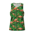 thumbnail image 4 of Haiem Flamingo Men Workout Tank Top Gym Bodybuilding Sleeveless Muscle T Shirts Athletic Tank Breathable Workout Shirt-Medium, 4 of 9