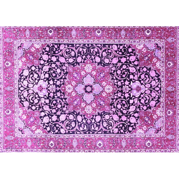 Ahgly Company Indoor Rectangle Persian Purple Traditional Area Rugs, 2' x 3'