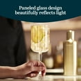 thumbnail image 2 of Libbey Paneled Stemmed Wine Glasses Set of 4, 13.5 Oz Fine Ribbed Line Clear Glasses, All Purpose Glasses for Wine, Cocktails and Spritzers, 2 of 6