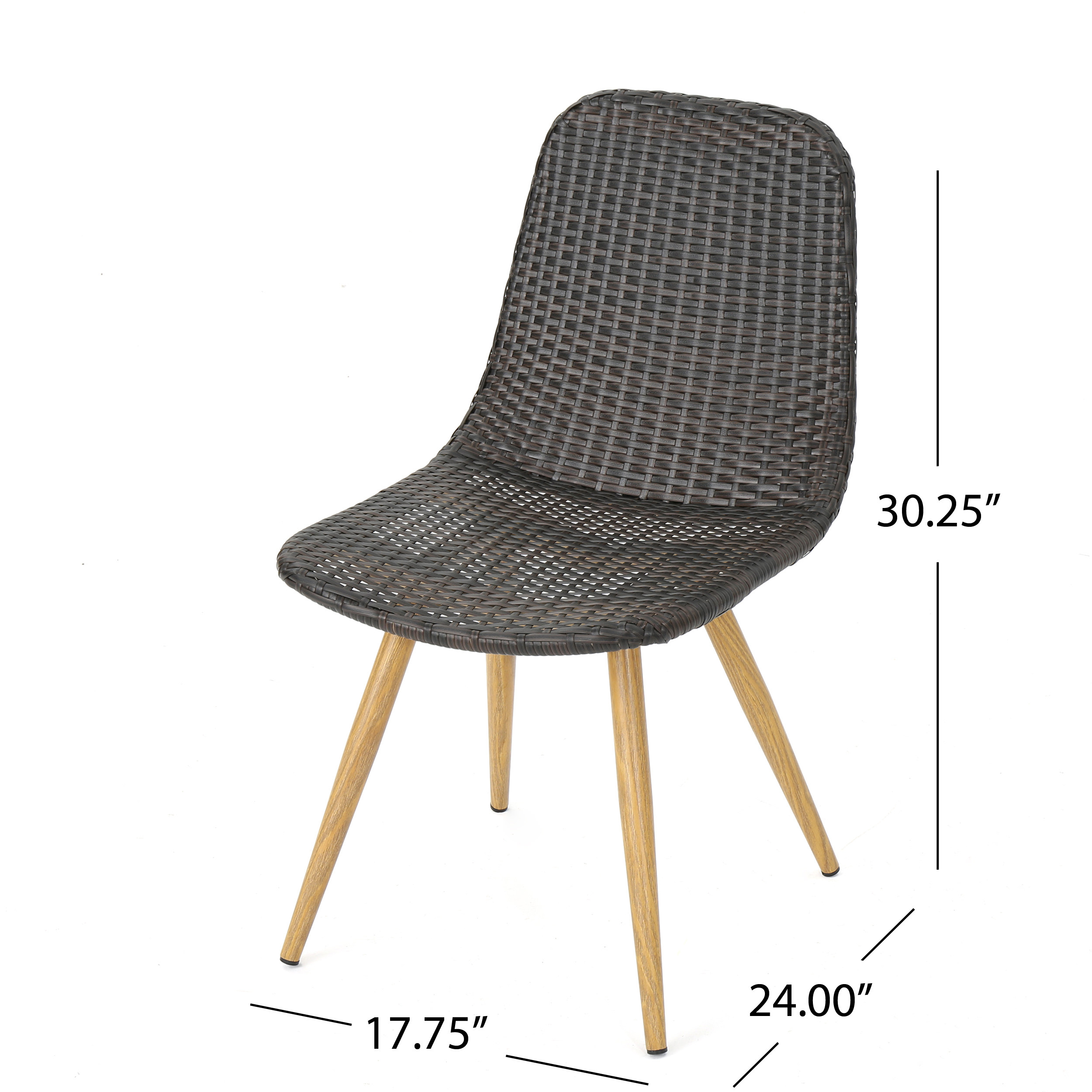 MAYEERTY DINING CHAIR WITH HEAT TRANFER LEGS Set of 2 Stylish Design for Dining Room Kitchen