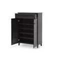 thumbnail image 3 of Baxton Studio Harding Espresso Shoe Cabinet, 4 Shelves, 3 of 4