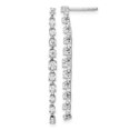 thumbnail image 4 of Auriga Fine Jewelry 14K White Gold Lab Grown Diamond VS/GH Dangle Earrings for Women (L- 1.46 inch, W- 0.11 inch), 4 of 6