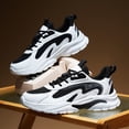 thumbnail image 6 of Men's Breathable Mesh & Synthetic Casual Sneakers, Lightweight Lace-Up Dad Shoes with Chunky Sole, Non-Slip Footwear for Walking, Running, and Everyday Wear, 6 of 10
