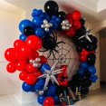 thumbnail image 4 of Juego de guirnaldas con forma de arco con forma de globo, Togvu, rojo, azul y negro, 101 unidades, 4 of 9