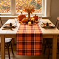 thumbnail image 6 of Fall Plaid Table Runner for Thanksgiving Holiday Dining Table Decoration, Washable Polyester Table Runner for Kitchen and Dining Room, 6 of 6
