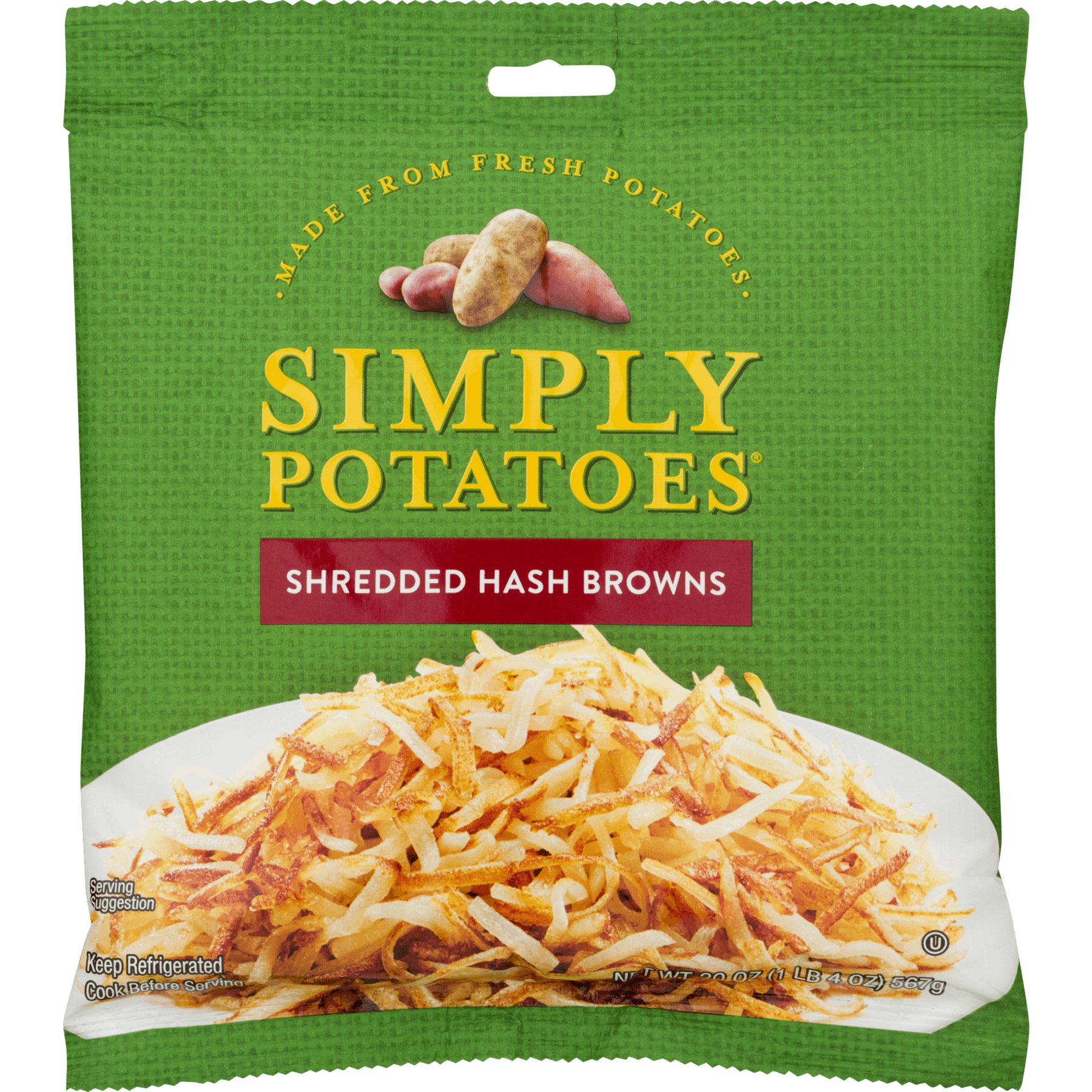 Crystal Farms Simply Potatoes Shredded Hash Browns 20 Oz