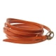 thumbnail image 2 of Brazalete de Cuero Five Laps Joyería Unisex Marrón, 2 of 5