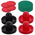 thumbnail image 1 of OULII Ensemble de Table de Hockey sur Glace Design Compact 1 Ensemble Poussoirs et Palets Rouges pour Maison et Voyage, 1 of 8