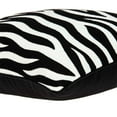 thumbnail image 3 of HomeRoots 334118 20 x 7 x 20 in. Transitional Black & White Zebra Pillow Cover with Poly Insert, 3 of 5