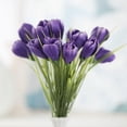 thumbnail image 6 of Factory Direct Craft Spring Flower Arrangements 10.5 in Artificial Polysilk Blooms Plastic Stem Crocus Easter Bouquet 3 Count, 6 of 6