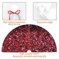 thumbnail image 4 of Pofeuu Red Glitter Print Christmas Tree Skirt, Merry Christmas Skirt Xmas Tree Ornaments for Xmas Holiday Party Decorations-30", 4 of 7