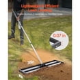 thumbnail image 2 of KFFKFF Updated Lawn Leveling Rake with Roller, 36" x 10" Stainless Steel Lawn Leveler with 83.9" Adjustable Handle, Heavy Duty Yard Leveling Rake, Effort Saving Lawn Leveling Tool, 2 of 9