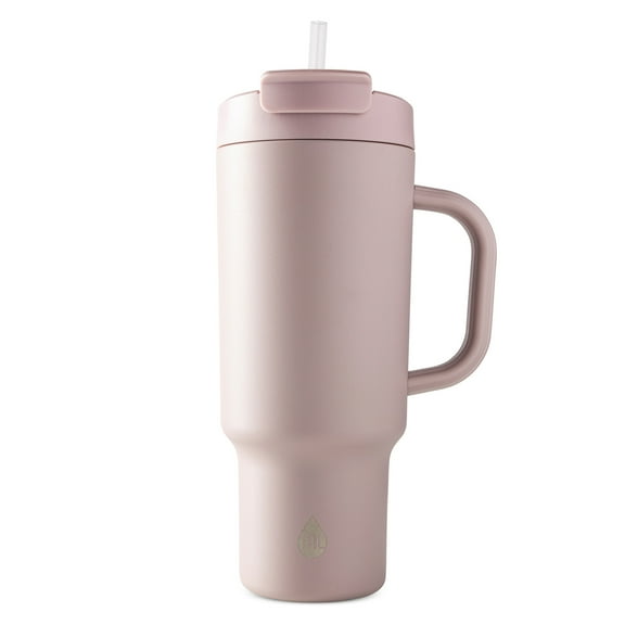 TAL Stainless Steel Hudson Tumbler with Straw 40oz, Mauve