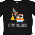 thumbnail image 4 of Inktastic Little Brother Construction Truck Boys Boys Long Sleeve Baby Bodysuit, 4 of 5