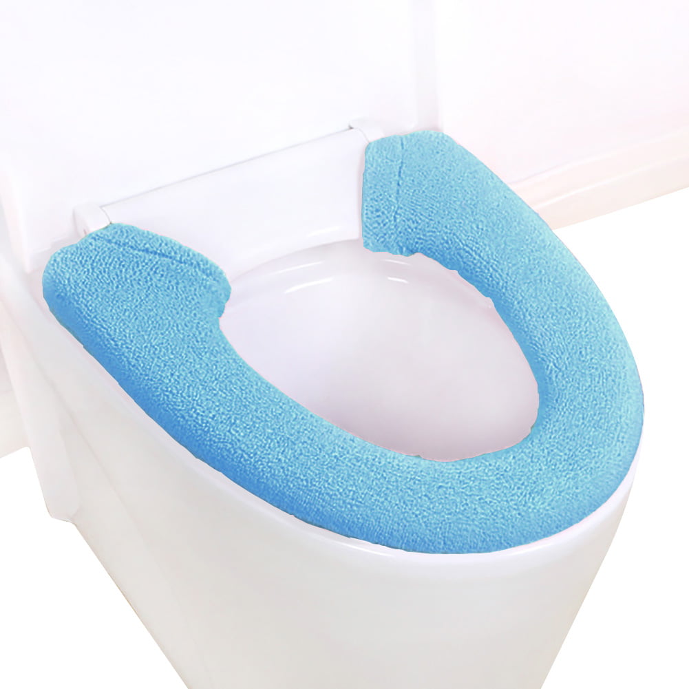 Details about   2pc/Set Toilet Closestool Washable Seat Mat+Lid Cover Bathroom Warmer Cover Pads 