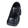 thumbnail image 4 of Milaget 2Pcs Action Figure Footwear Chunky Sole Miniature Model 1/4 Scale Doll Shoes Black, 4 of 9