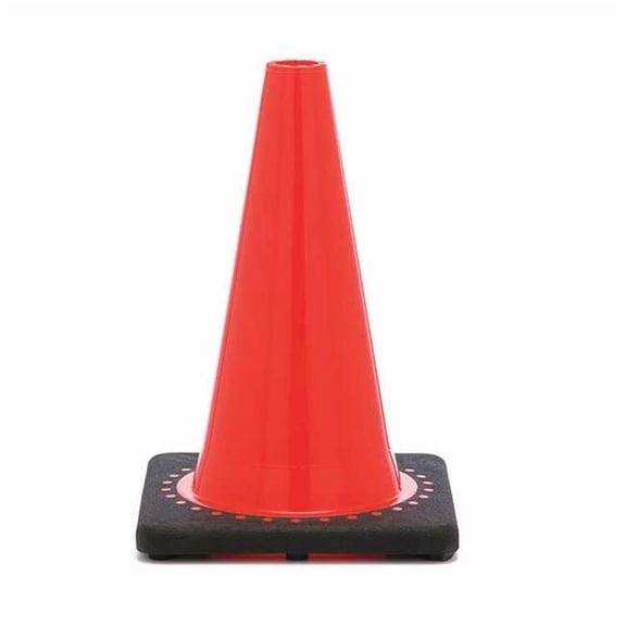 Traffic Cone, PVC, Non-Reflective, 12 in Height, 1.5 lb, Orange