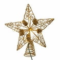 thumbnail image 7 of Kurt Adler 11.75-Inch 30-Light Fairy Light Gold Star Tree Topper, 7 of 7