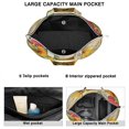 thumbnail image 2 of Sunflower Women's Large Weekend Travel Bag Moving Canvas Handbag Thick Double Layer Beach Weekend Travel Unisex Hospital Maternity Delivery with Toiletry Waterproof, 2 of 5