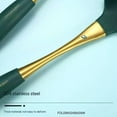 thumbnail image 4 of 8-Piece White Kitchen Utensil Set with Gold Handles, Stainless Steel Cooking Tools, Includes Spatulas, Ladle, Spoons for Nonstick Cookware (Gold and White), 4 of 9