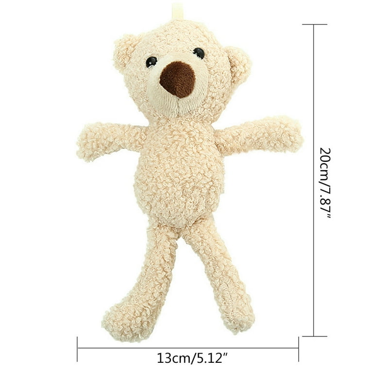 BINYOU 20cm Mini Bear Pendant Stuffed Animals Party Gift Plush