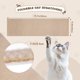 thumbnail image 2 of Rascador para gatos autoadhesivo, 200 x 40 cm, protección contra arañazos, sofá y gato, alfombra para rascar gatos, alfombra para rascar gatos, alfombrilla para rascar, sofá, muebles (caqui, 2 of 7