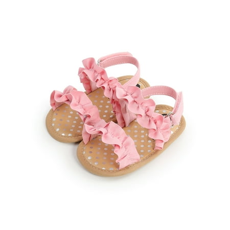 

Wazshop Infant Slipper Open Toe Sandals Elastic Back Strap Slippers Non-Slip Sandal Kids Lightweight Pink 5C
