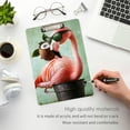 thumbnail image 3 of FORMRS Acrylic Clipboard with Low Profile Clip Standard A4 Letter Size, 12.5" x 9", Pink Flamingo Coconut, 3 of 8