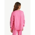 thumbnail image 3 of Justice Girls Long Sleeve Fleece Crewneck Sweatshirt, Sizes XS-XLP, 3 of 6